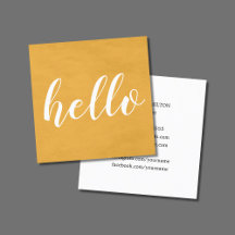 Modern Chic Texture Yellow Networking Consultant