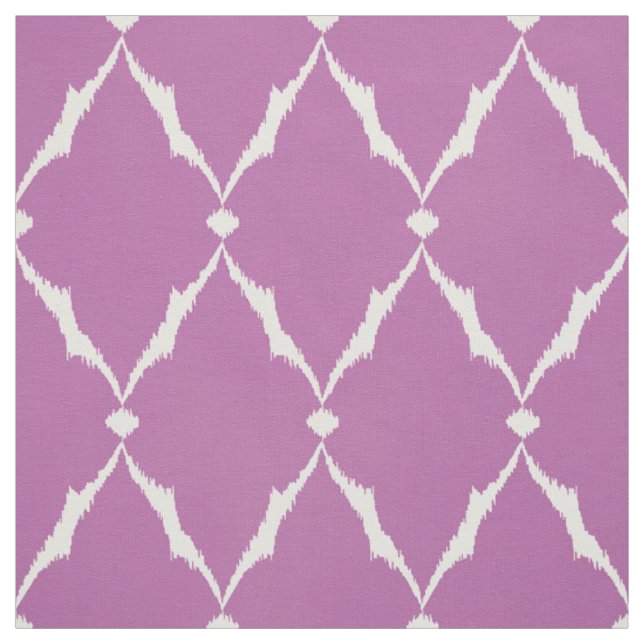 Modern chic textured purple ikat chevron pattern fabric (Swatch)