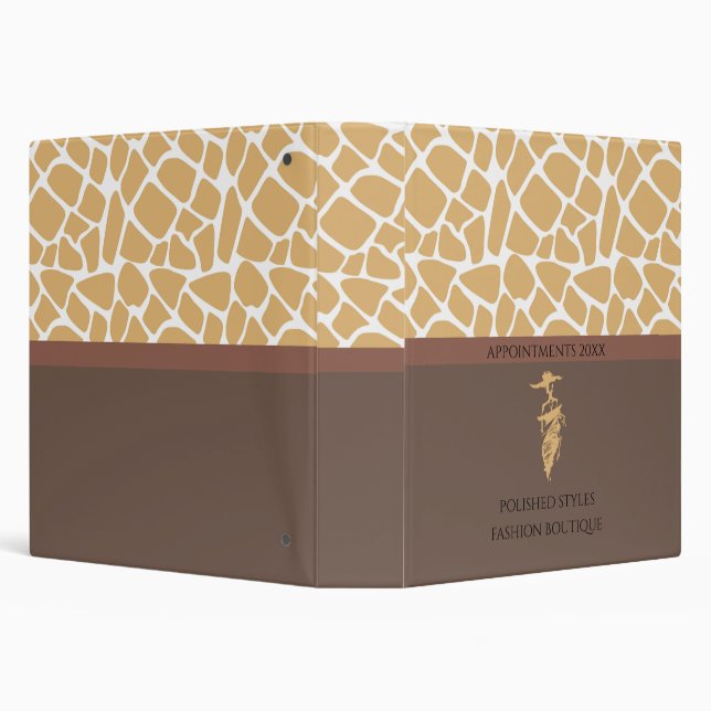 Modern Chic Two Tone Crackle Portfolio Binder (Background)