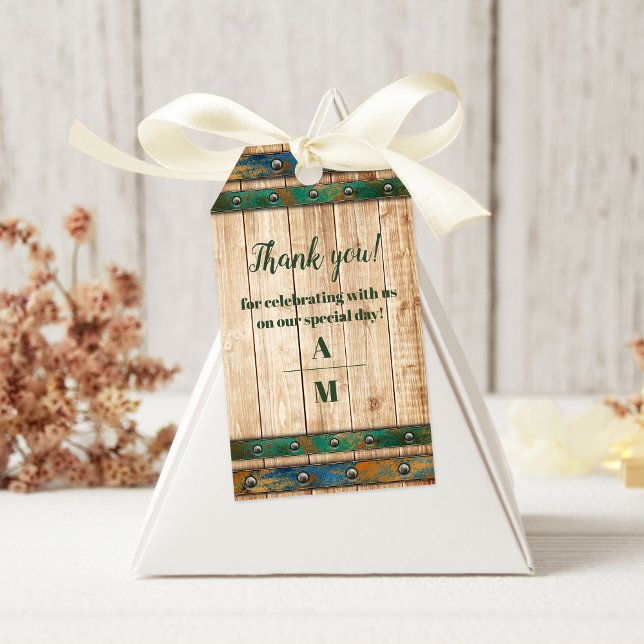 Modern Chic Vineyard Wedding  Gift Tags (Creator Uploaded)