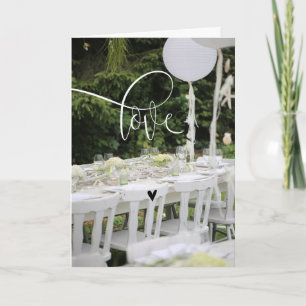 Modern Chic Wedding "Ever After" Folded Card