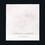 Modern chic white brushed marble personalized notepad<br><div class="desc">Modern elegant brushed white marble design notepad.
You can personalize it and add your own name and text.</div>