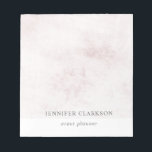 Modern chic white brushed marble personalized notepad<br><div class="desc">Modern elegant brushed white marble design notepad.
You can personalize it and add your own name and text.</div>