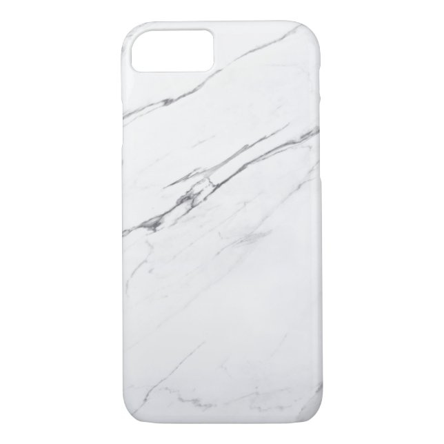 Modern chic white marble Case-Mate iPhone case (Back)