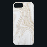Modern chic white marble gold glitter Case-Mate iPhone case<br><div class="desc">Modern chic white marble gold glitter  iPhone 8/7 Case</div>