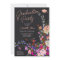 Modern chic wild flowers script photo graduation