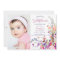 Modern chic wildflower script photo 1st birthday