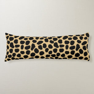 Modern Chic Wildlife Cheetah Animal Print Pattern Body Pillow