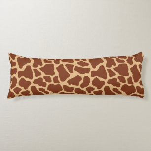 Modern Chic Wildlife Giraffe Animal Print Pattern Body Pillow