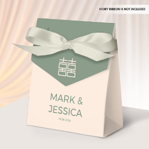Modern Chinese/Vietnamese Wedding Thank You Favor Box