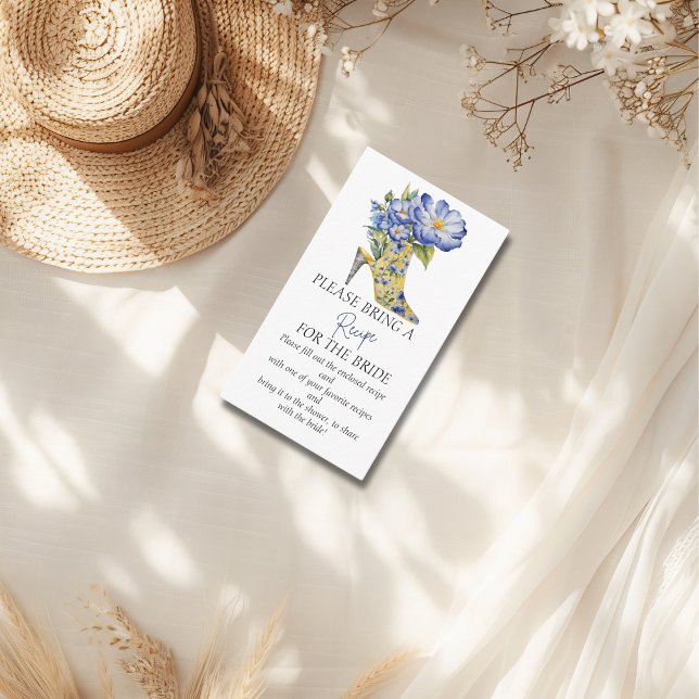 Modern Chinoiserie Recipe for the Bride Enclosure Card (Creator Uploaded)