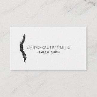 Modern Chiropractic Chiropractor Clinic Health Business Card