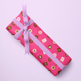 Modern Chocolate Bonbons- Wrapping Paper Trio 