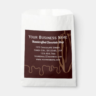 Modern Chocolatier Chocolate Shop Packaging Paper Favour Bag
