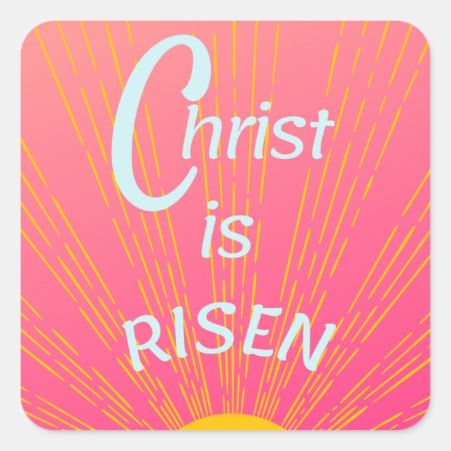 Modern Christ Is Risen Stickers (Front)