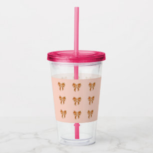 Modern Christmas Acrylic Tumbler