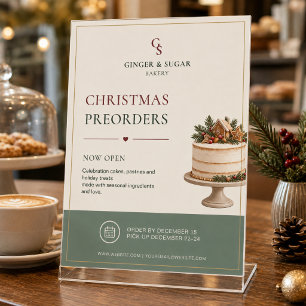 Modern Christmas Bakery Preorder Flyer