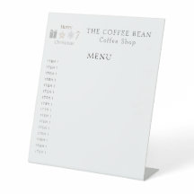 Modern Christmas Cafe Seasonal Menu