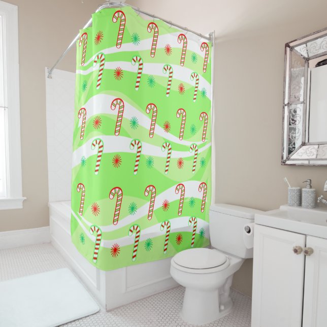 Modern Christmas Candy Canes Design (In Situ)