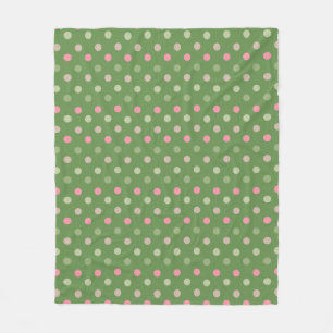 Modern Christmas Dots Fleece Blanket
