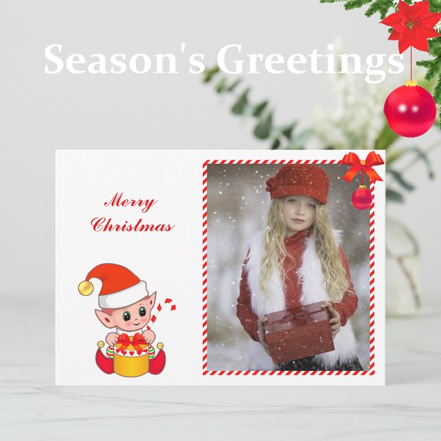 Modern Christmas Elf & Custom Photo (Creator Uploaded)