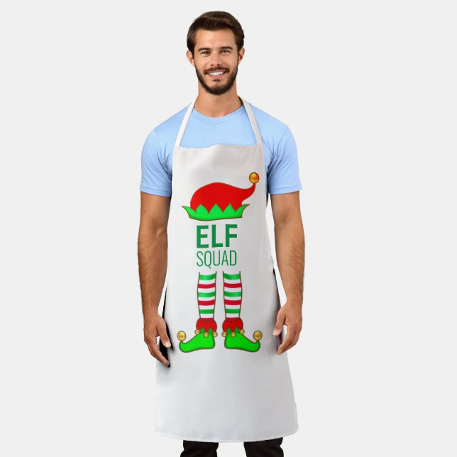 Modern Christmas Elf Squad Apron (Worn)