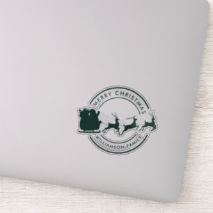 Modern Christmas Family Name Custom