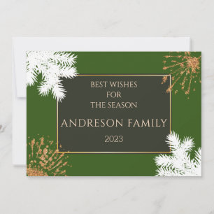 Modern CHRISTMAS festive DOWNLOAD Snowy Invitation