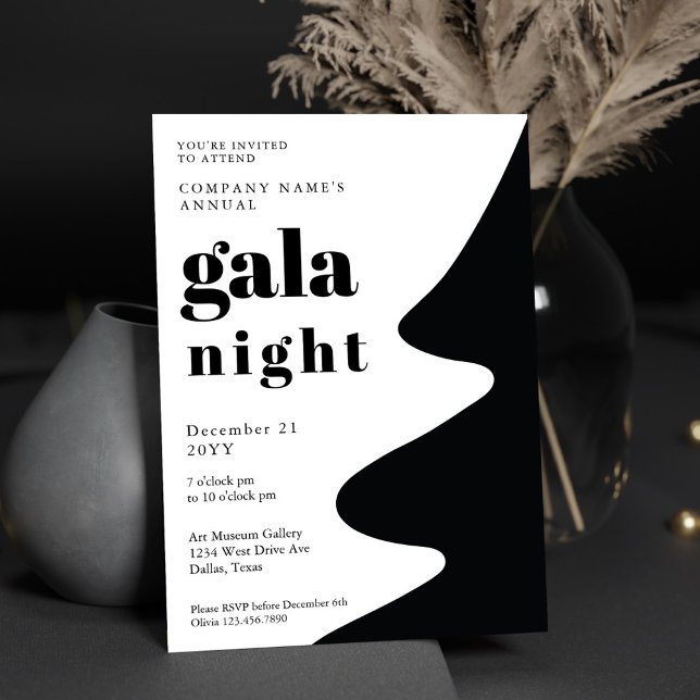 Modern Christmas Gala Party Business Invitation (Creator Uploaded)