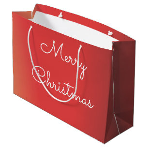 Modern Christmas Gift Bag With Handles