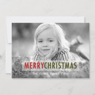 MODERN CHRISTMAS   HOLIDAY PHOTO CARD