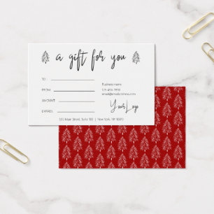 Modern Christmas Logo Gift Voucher