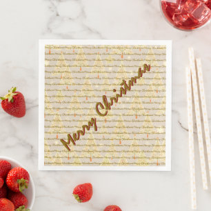 Modern Christmas Luxury Christmas Trees Napkin