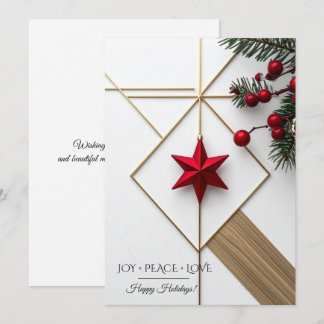 Modern Christmas & New Year Card Elegant