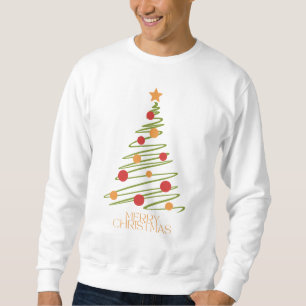 Modern Christmas Novelty white Sweatshirt