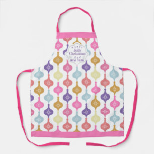 Modern Christmas Ornament Apron