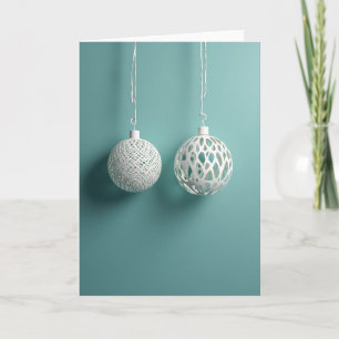Modern Christmas Ornament Card