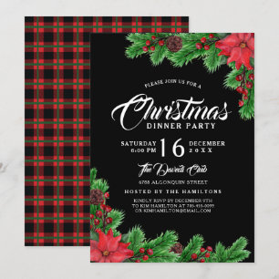 Modern Christmas Ornament Party Invitation