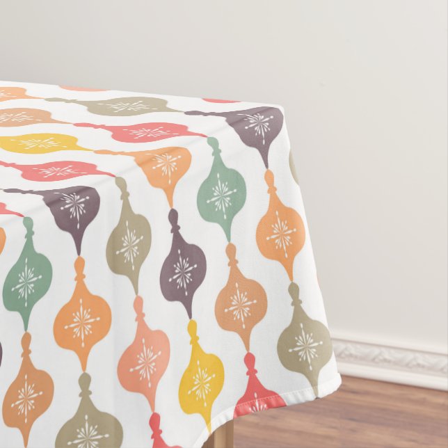 Modern Christmas Ornament  Tablecloth (In Situ)