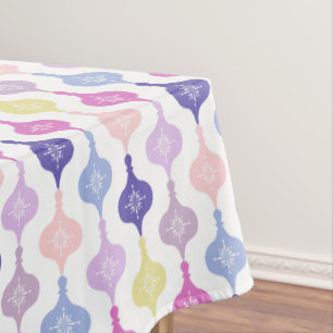 Modern Christmas Ornament  Tablecloth
