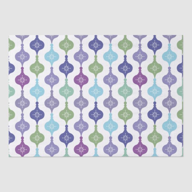 Modern Christmas Ornament  Tissue Paper (Front)