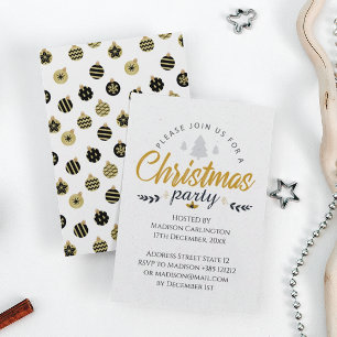 Modern Christmas Party  Invitation