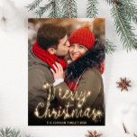 Modern Christmas PHOTO Holiday Magnetic Card<br><div class="desc">Modern Merry Christmas PHOTO Greeting Holiday Card.
 
Surprise and bring joy to your close ones and make the celebration unforgettable.

 For further customization,  please click the "customize further" link and use our design tool to modify this template.</div>