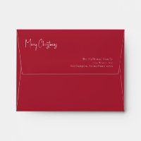 Modern Christmas | Red Card Envelope