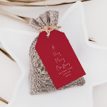 Modern Christmas | Red Family Tree Gift Tags<br><div class="desc">These modern Christmas | red family tree gift tags are perfect for your minimalist shabby chic boho red and white holiday greeting. The minimal whimsical handwritten calligraphy is delicate and rustic while staying classy and elegant. You will find that everything about this product is editable, so feel free to add...</div>
