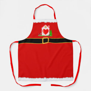 Modern Christmas Santa Claus Apron