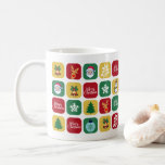 Modern Christmas Santa Tree Ornaments Snowman  Coffee Mug<br><div class="desc">Modern Christmas Santa Tree Ornaments Snowman Coffee Mug</div>