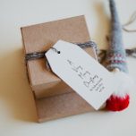 Modern Christmas Script Family Tree Gift Tags<br><div class="desc">These modern Christmas script family tree gift tags are perfect for your minimalist shabby chic boho black and white holiday present. The minimal whimsical handwritten calligraphy is delicate and rustic while staying classy and elegant. The design reflects a simple all-white winter day and evokes memories of a more simplistic life....</div>