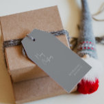 Modern Christmas | Silver Family Gift Tags<br><div class="desc">These modern Christmas | silver family gift tags are perfect for your minimalist shabby chic boho silver and white holiday greeting. The minimal whimsical handwritten calligraphy is delicate and rustic while staying classy and elegant. You will find that everything about this product is editable, so feel free to add pictures...</div>