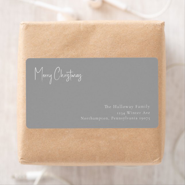Modern Christmas | Silver Return Address Package (Insitu)